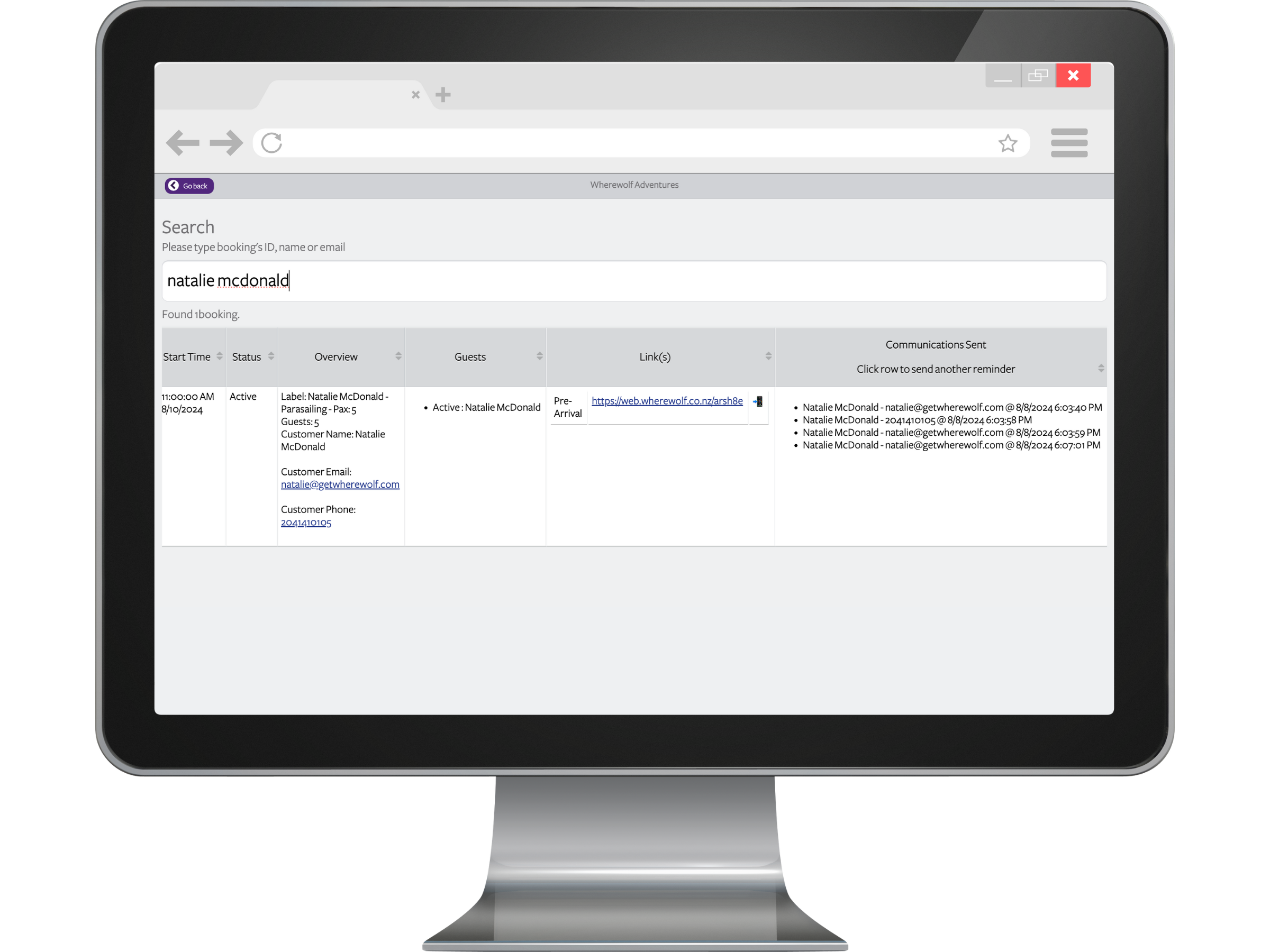 Search Bookings - Show Booking.png